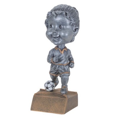 Resin Female Soccer Bobble Head