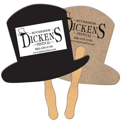 Top Hat Recycled Hand Fan