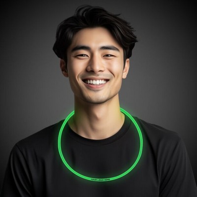 22" Single Color Superior Green Glow Necklace(blank)