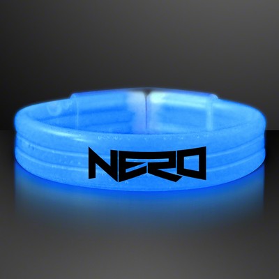 Thick Blue Glow Bracelet - PRINTED