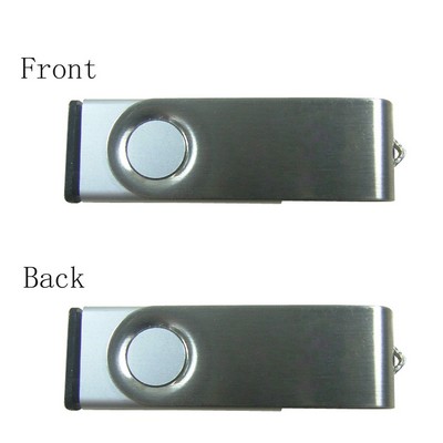 Pacino-2 Swivel USB Flash Drive - Silver