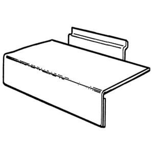 Clear Slatwall Shelf (10"x6")