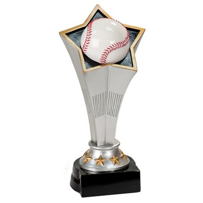 7" Baseball Rising Star Resin Trophy