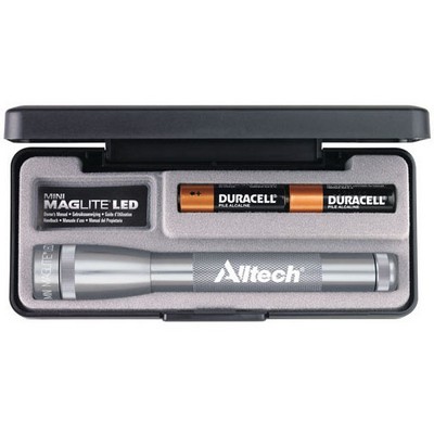 Gray Genuine "AA" Mini LED Mag-Lite® Flashlight
