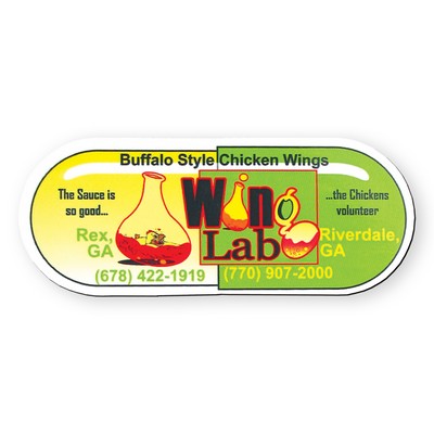 Pill Capsule Shape Vinyl Magnet - 30mil