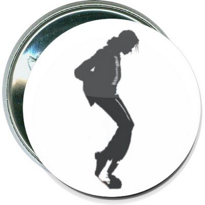 Music - Michael Jackson, Moon Walk Silhouette - 2 1/4'' Round Button
