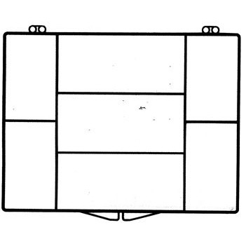 Rigid Clear Hinged Plastic Box w/7 Compartments (4 3/8"x3 1/2"x3/4")