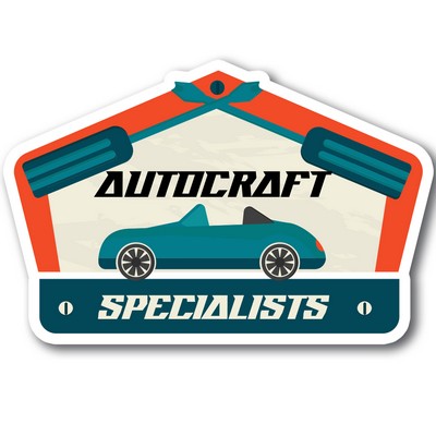 32 to 40 Square Inch Custom Shape Magnet/ 30 Mil