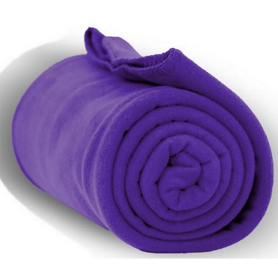 Fleece Throw Blanket 50"x60" - Purple