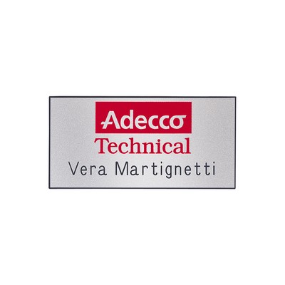 Hollywood Plastic Express Name Badge (Standard size 1-1/2" x 3")