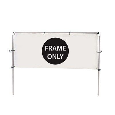 12'W x 5'H In-Ground Banner Hardware - Single Banner