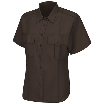 Men's Sentry™ Plus Shirt w/ Zipper & Short Sleeves - Brown