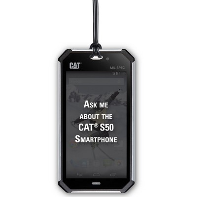 Full Color Write On Tag w/ Flexible Plastic Loop Strap (Rectangle 3"x5.625")