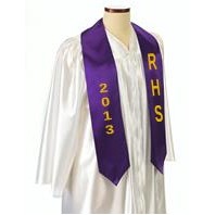 Custom 60" Graduation Sash - Purple