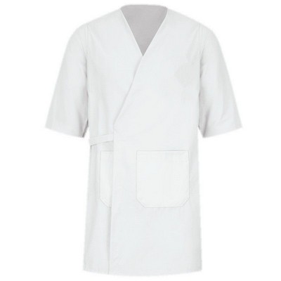 Red Kap™ Collarless Butcher Wrap - White