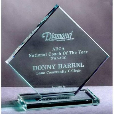 Jade Clipped Diamond Award (7"x 7")