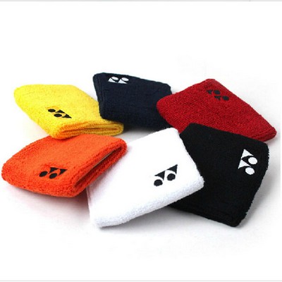 Terry Wristband with Embroidered Logo