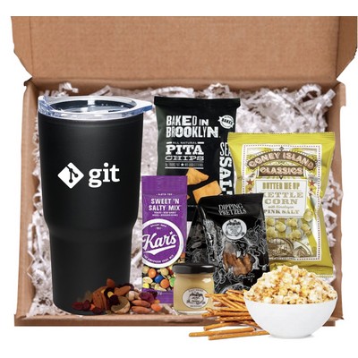 Stainless 20 oz Tumbler with Snacks Boxed