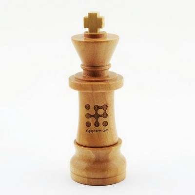 Wooden King Chess Piece Shaped USB Flash Drive 256MB-256GB