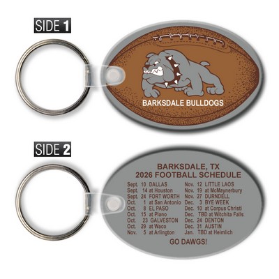 Large Oval Key Tag (Spot Color)