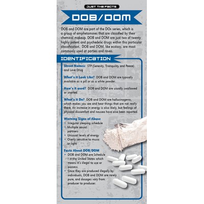 DOB DOM Just the Facts Rack Card