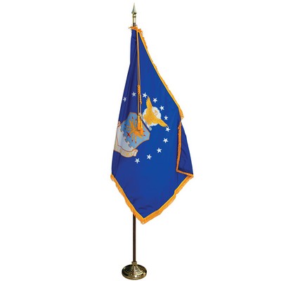 7' Pole & 3' x 5' Flag - Air Force Indoor Presentation Set