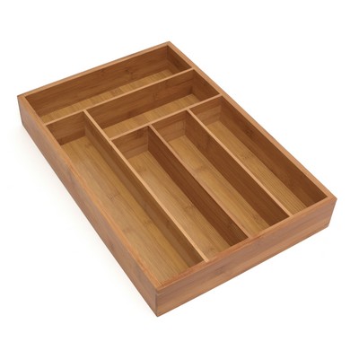 Bamboo Deep Flatware Organizer