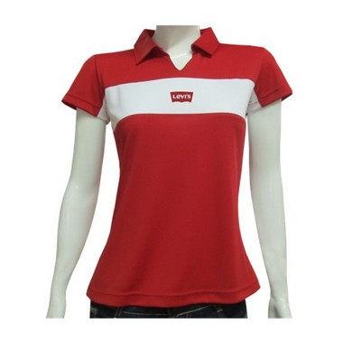 Women's CoolTech Polo Shirt w/Contrast Chest Stripe