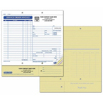 Service Order Forms - w/ID Tag (4 Part)