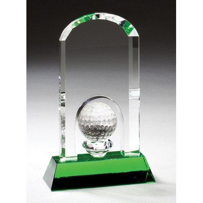 Honors Golf Arch Optic Crystal Award (5"x 8¼")