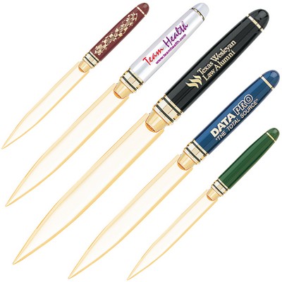 Brass Letter Opener w/ Enamel Finish