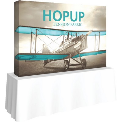 Hopup™ 8' Straight Tabletop Display & Fitted Graphic