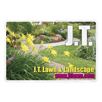 Rectangle Sticker | Round Corners | 4" x 6"| Clear Static | Static Face | Digital