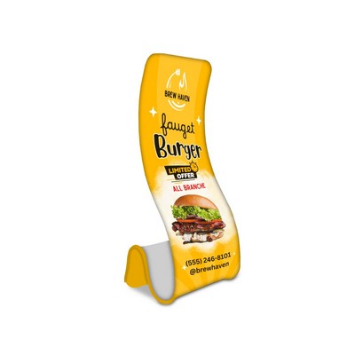 Fabric Display Stand Snake A Package, Single Sided (36.2" x 137.8")