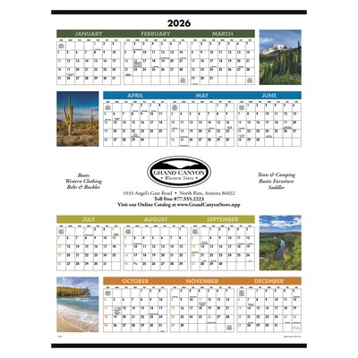 Triumph® Calendars Scenic Span-A-Year Calendar