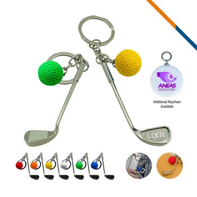 Golf Clubs Keychain