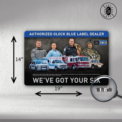 Antimicrobial Fabric Surface Slim Counter Mat – Heavy-Duty Backing (14"x19"x1/8") STANDARD