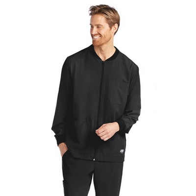 Skechers - Men's Three-Pocket Zip-Up Structure Warm-Up Scrub Jacket