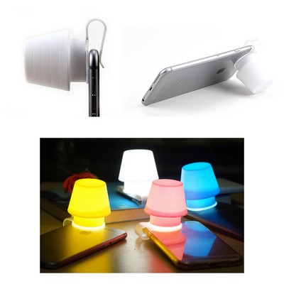 2" 1 Night Light Silicone Mobile Phone Lamp