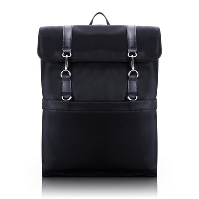ELEMENT | 15" Black Nylon Flap-Over Laptop Backpack | McKleinUSA