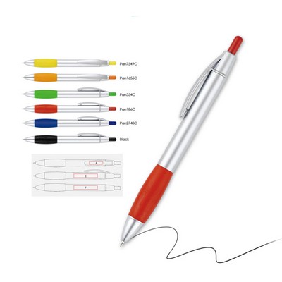 Silver Painted Promo Ballpoint Pen