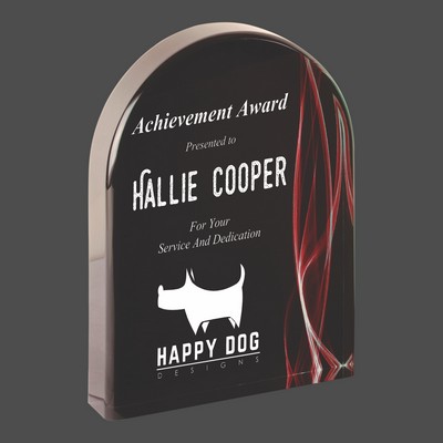 Arch Red Vapor Acrylic Award (7")