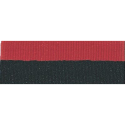 Black/Red Neck Ribbon w/Snap Clip (7/8")