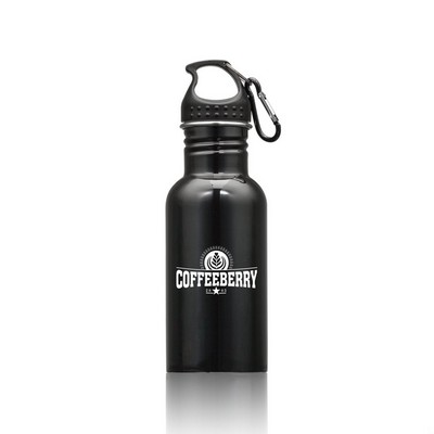 Wide Mouth Bottle with Carabiner - 16oz