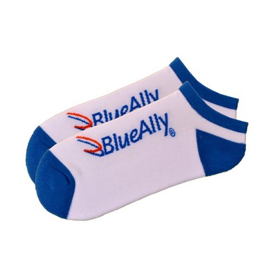 Custom Athletic Ankle Socks - Up to 6 Pantone Matched Colors