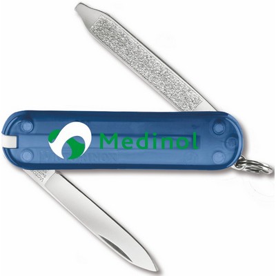 Swiss Army® Translucent Sapphire Blue Escort Knife