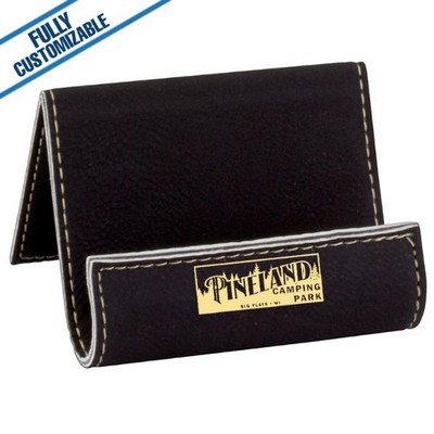 Black & Gold Leatherette - Holder/Easel