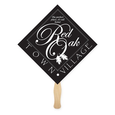 Full Color Diamond Shape Sandwich Fan