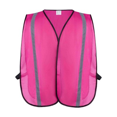 Economy Pink Mesh Safety Vest, Non-ANSI