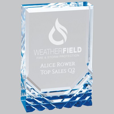 Blue Jewel Mirage Acrylic Award (3 1/2" x 5")